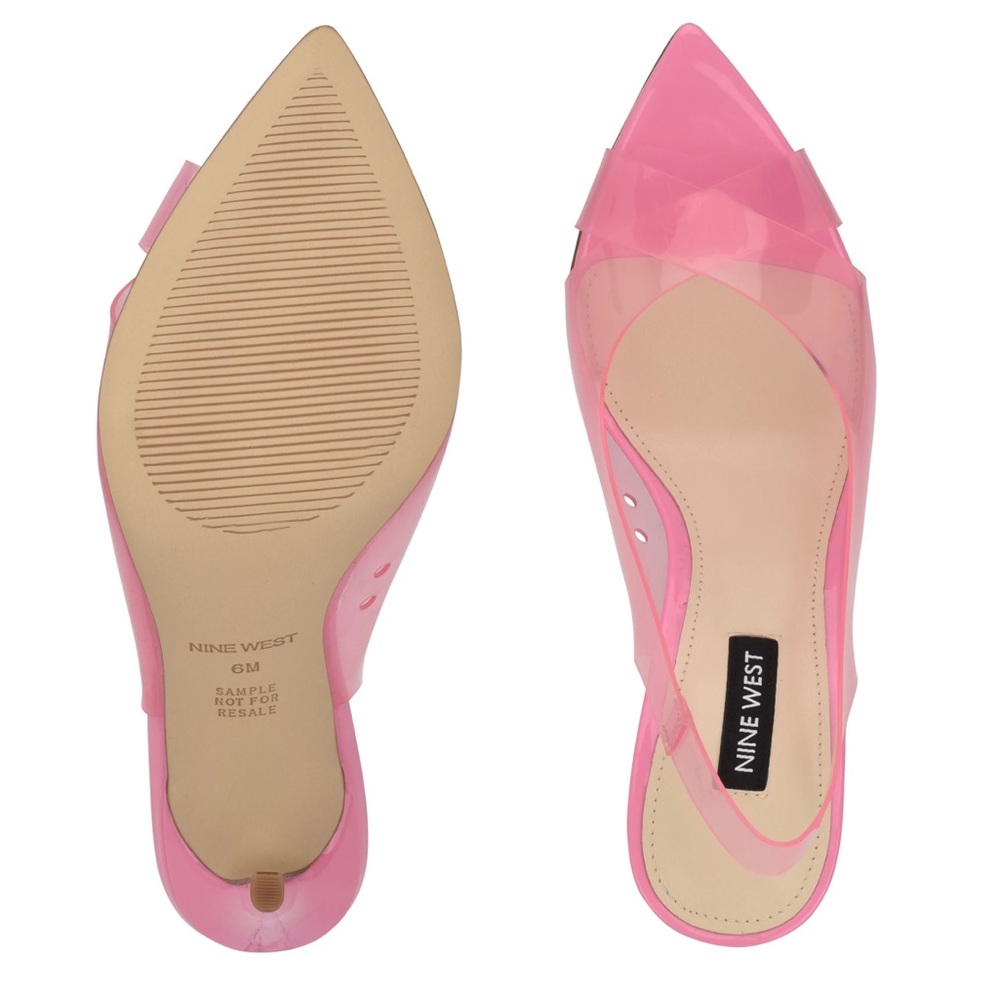Polka Slingback Heeled Sandals